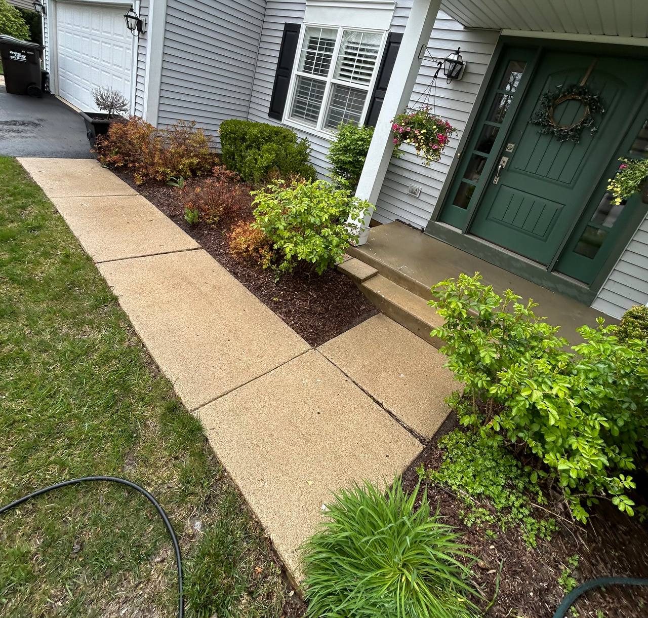 Entry walkway &mdash; after