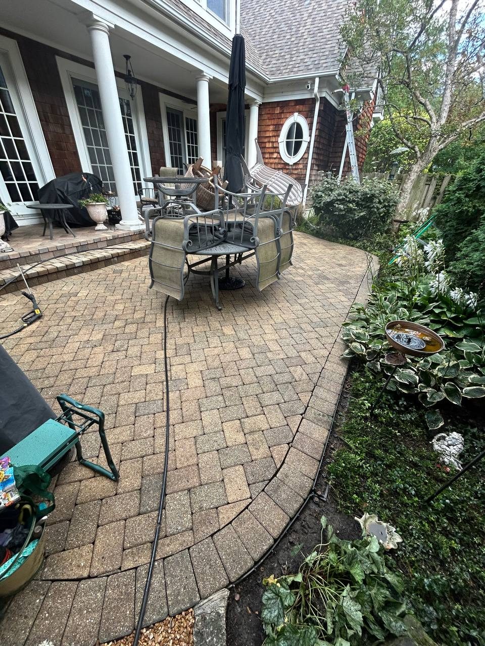 Paver patio &mdash; after