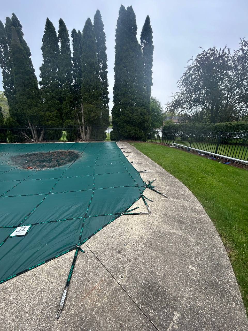 Pool deck &mdash; before