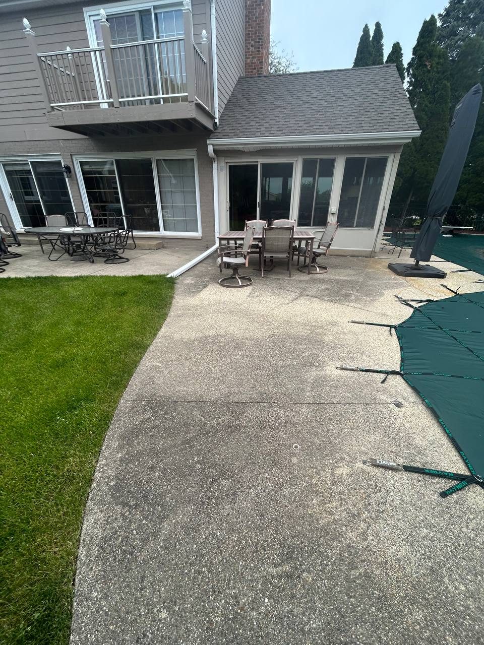 Pool patio &mdash; before