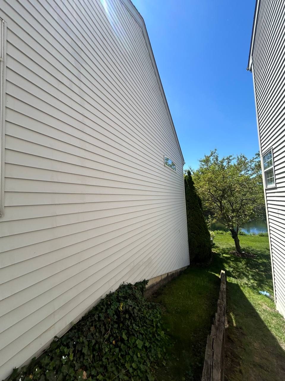 Vinyl siding after