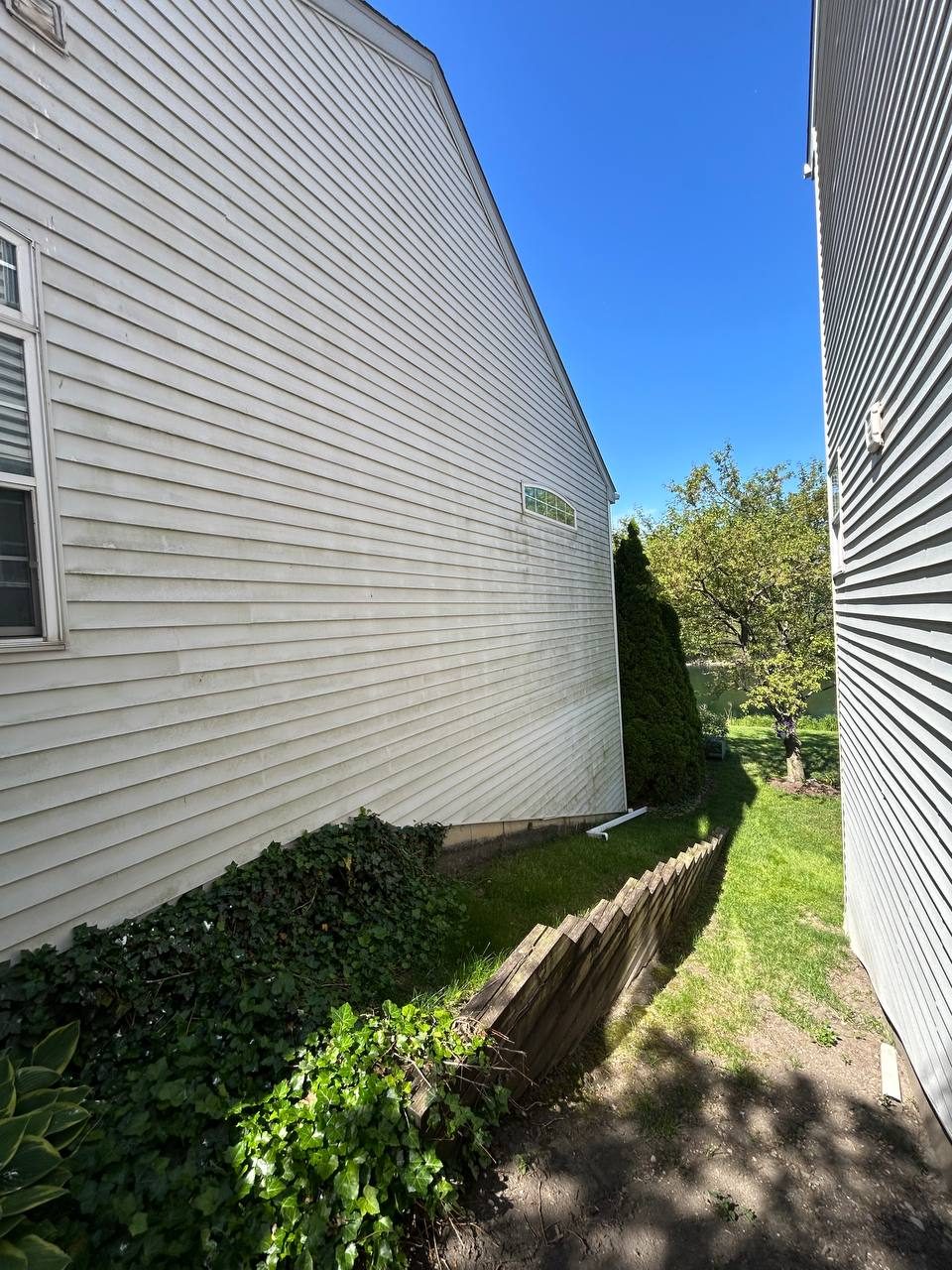 Vinyl siding before
