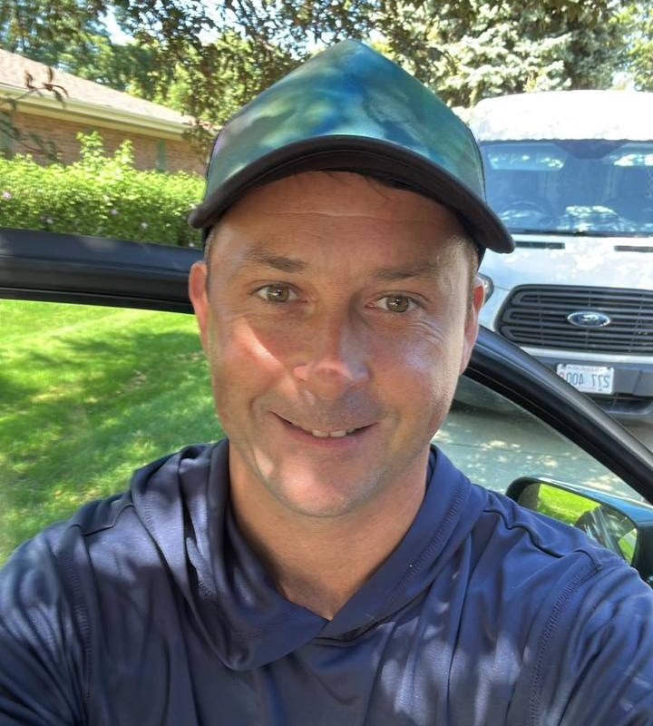 Stepan Vynnyk, owner of SOV Company, on a job site in the Chicago suburbs